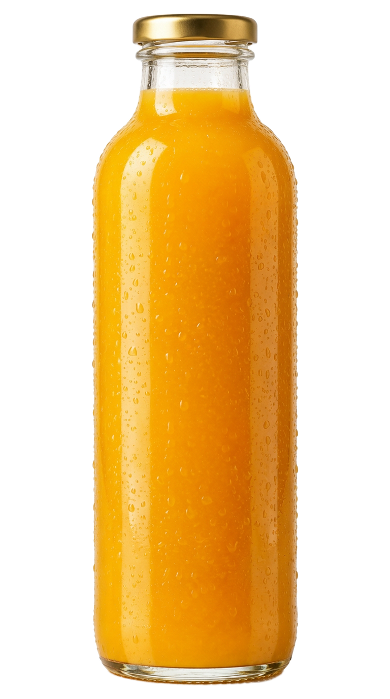 The Energy Boost in a Morning Boost glass bottle